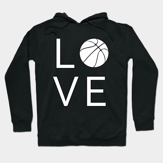 Basketball Love Gift Hoodie by LetsBeginDesigns